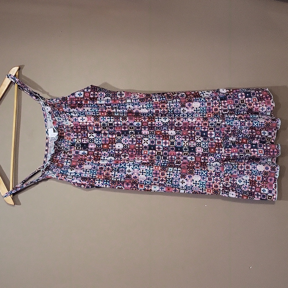 Joyspun Stretch Smocked Chemise Lounge Dress - Picture 2 of 6